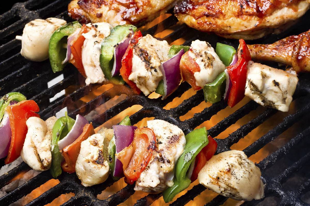 Grillhygge ved feriehuset i Lalandia