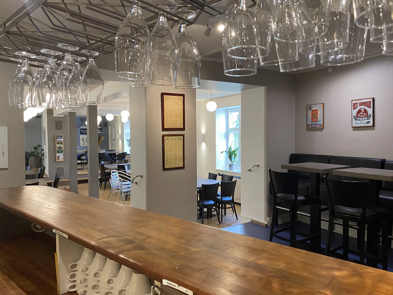 Søjlesalen indretning